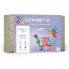 Konstrukcijski komplet za otroke Connetix z 32 pastelnimi magnetnimi ploščicami.