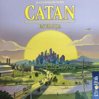 Catan: Energija je samostojna družabna igra, ki prinaša sodobne izzive trajnostne energije v priljubljeno igro. Gradite, trgujte in rešujte okoljske izzive.