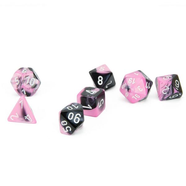 kocke-chessex-gemini-black-pink-white-chx26430