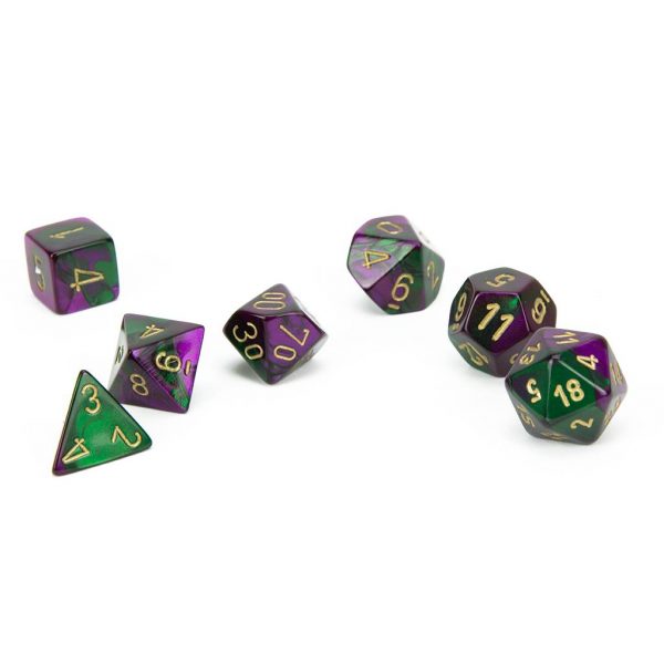 kocke-chessex-gemini-green-purple-gold-chx26434