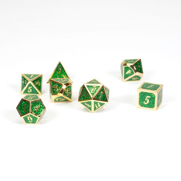 kocke-dice-habit-metal-enamel-green-glitter-dad528