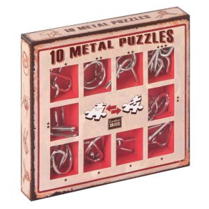 Set 10 kovinskih sestavljank (rdeča škatla)
