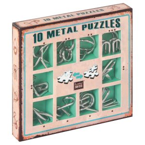 Set 10 kovinskih sestavljank (zelena škatla)
