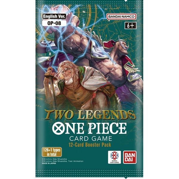 Paket kart One Piece "Two Legends" igra s kartami OP-08 booster.