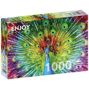 Puzzle Abstract Colorful Peacock (1000 kosov)