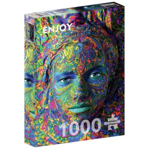Puzzle Woman with Color Art Makeup (1000 kosov)