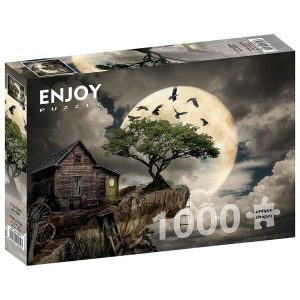 Puzzle A Log Cabin on a Cliff (1000 kosov)