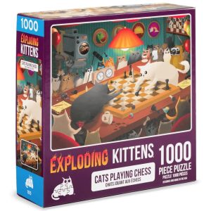Puzzle Exploding Kittens: Cat's Playing Chess (1000 kosov)