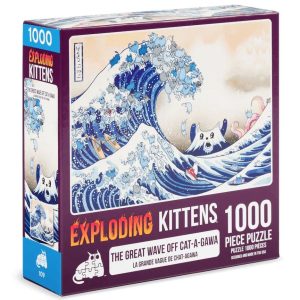 Puzzle Exploding Kittens: The Great Wave Off Cat-a-gawa (1000 kosov)