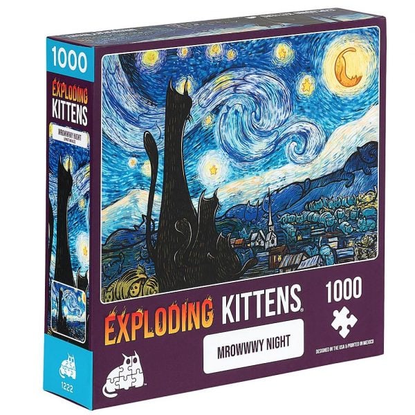 puzzle-sestavljanka-exploding-kittens-mrowwy-night-1000-kosov-skatla