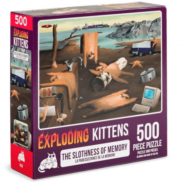 puzzle-sestavljanka-exploding-kittens-slothness-of-memory-box-1000-kosov-skatla