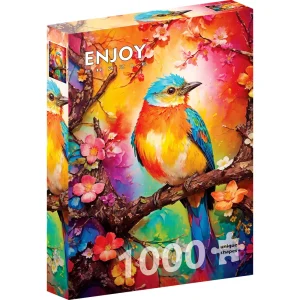 Puzzle Colorful Birdie (1000 kosov)