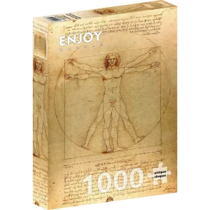 Puzzle Leonardo Da Vinci: The Vitruvian Man (1000 kosov)