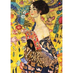 Alternative view of Puzzle Gustav Klimt: Lady with a Fan (1000 kosov)