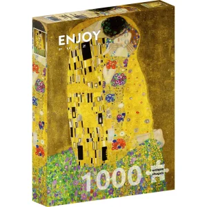 Puzzle Gustav Klimt: The Kiss (1000 kosov)